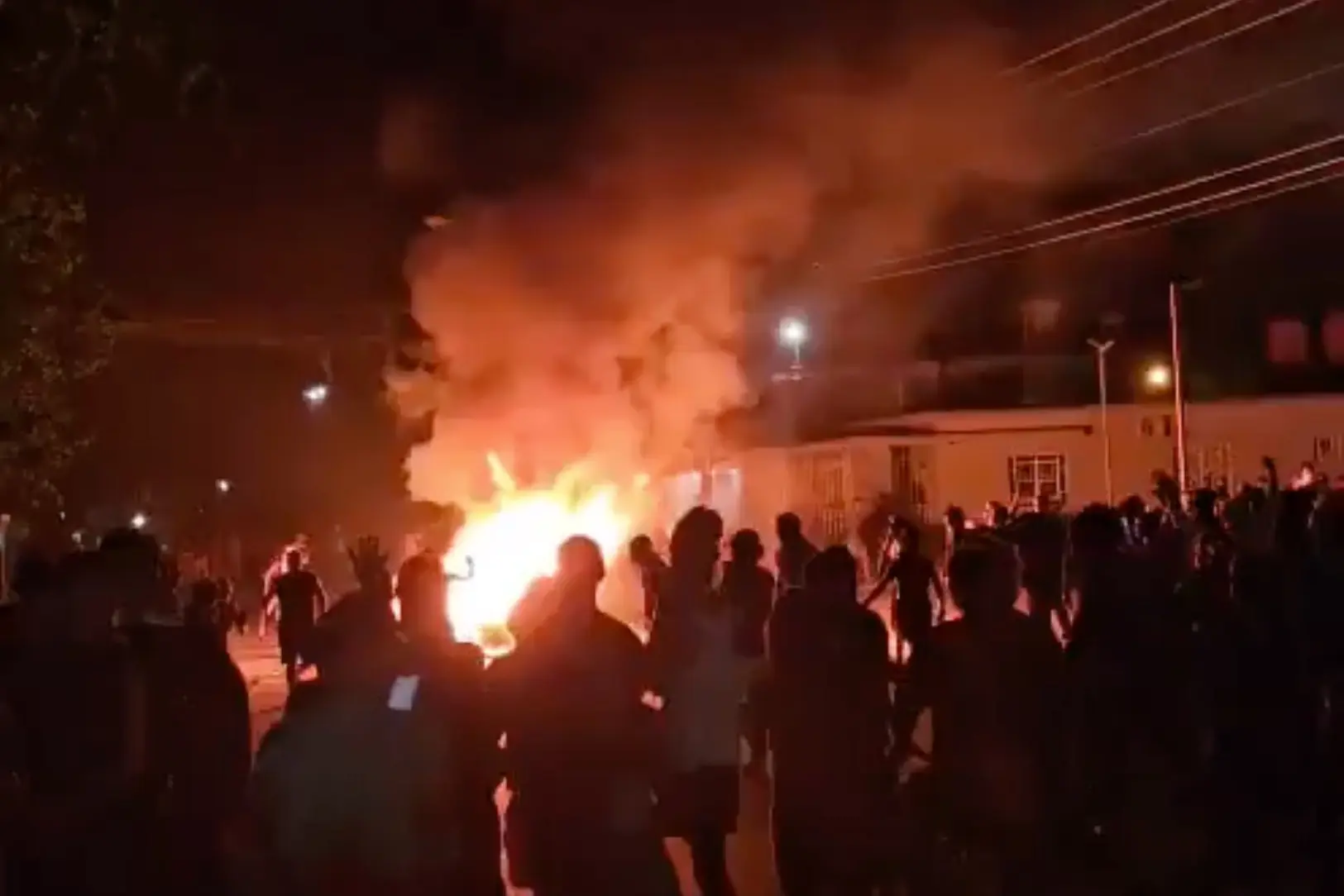 The Communist Party's building in Morón, Cuba, was attacked overnight by anti-government protesters. (@rancanoglenda7 / X)