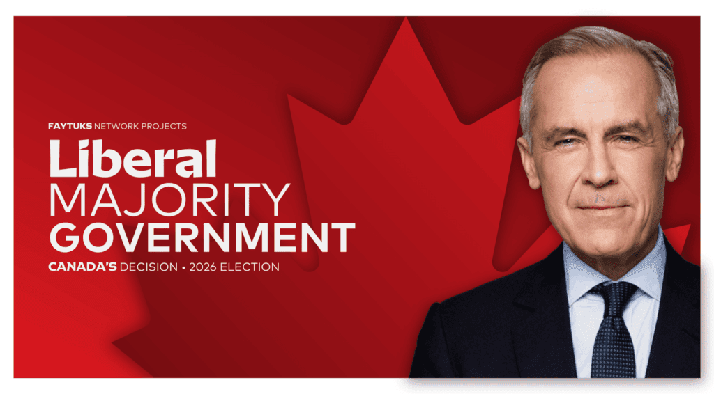 Faytuks Network projects a liberal-majority government in Canada