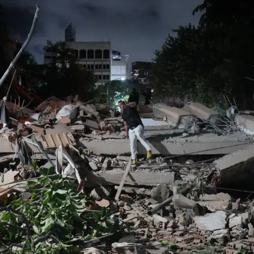 Debris in Caracas
