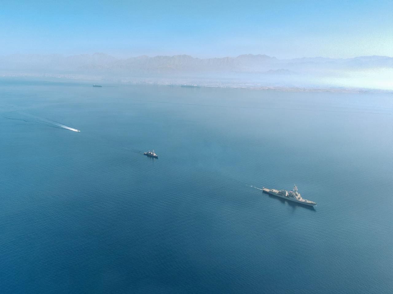 US and Israeli Naval forces in the Red Sea
